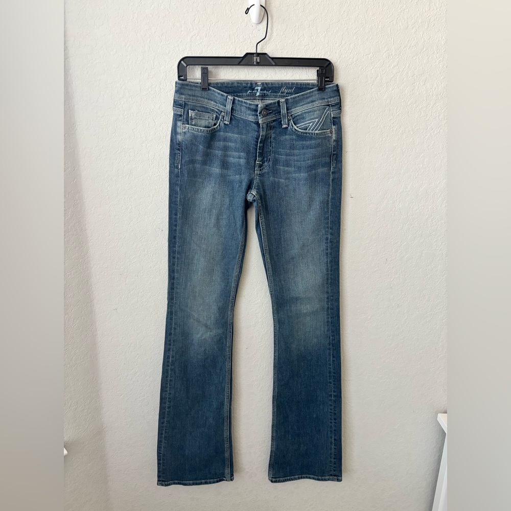 7 For All Mankind Women's Blue Bootcut Jeans  Size 27